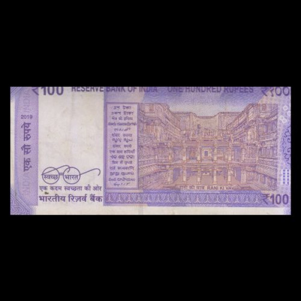 100 Indian Rupee Note Mahatma Gandhi New Series(2019)Shaktikant Das