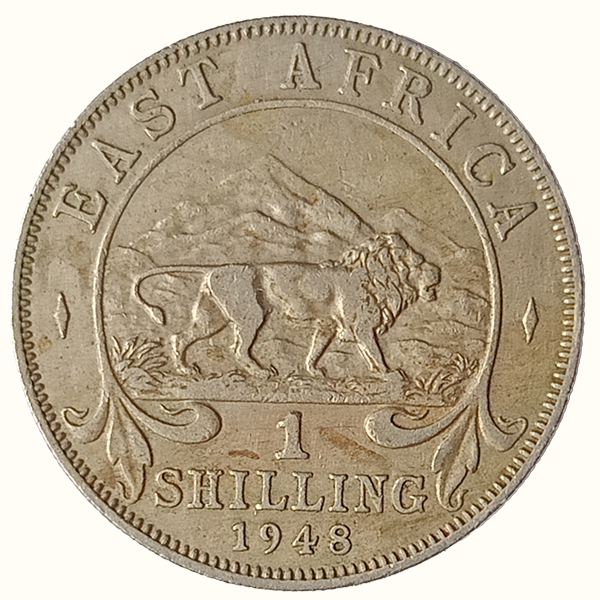 George VI King Emperor One Shilling Coin – 1948 East Africa