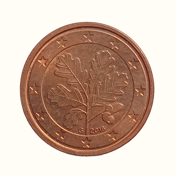 1 Euro Cent Coin 2018 Germany