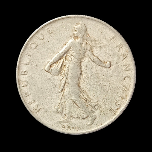 1 Francs Coin Switzerland 1960