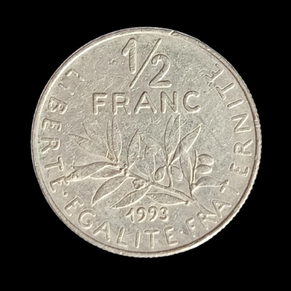 1/2 Francs Coin Switzerland 1993
