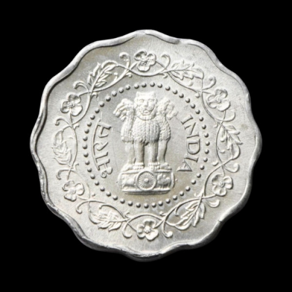 Indian 10 Paisa Coin – 1980