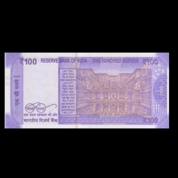 100 Indian Rupee Note Mahatma Gandhi New Series(2023)Shaktikanta Das