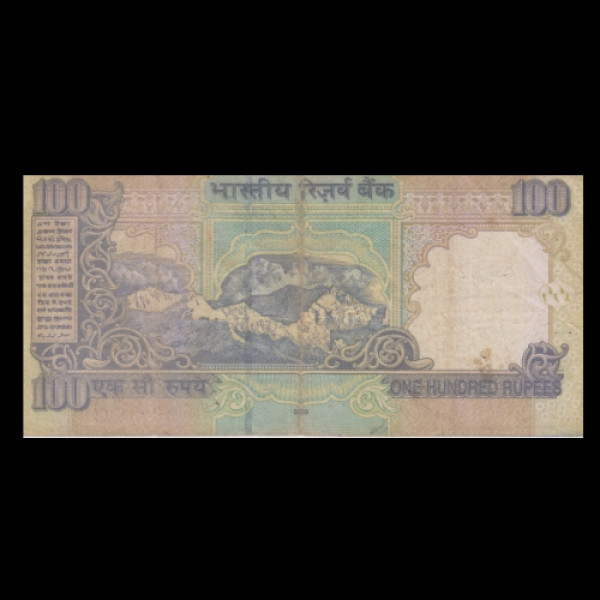 100 Indian Rupee Note Mahatma Gandhi Series(2009)D Subbarao