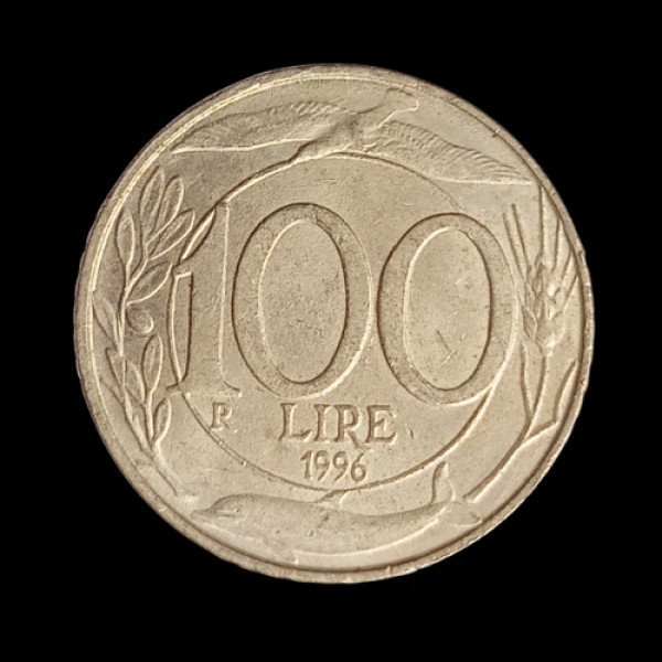 100 Lire Coin Itay 1996