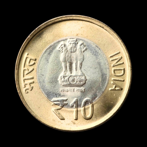 Indian 10 Rupee Coin Vaishno Devi 2012