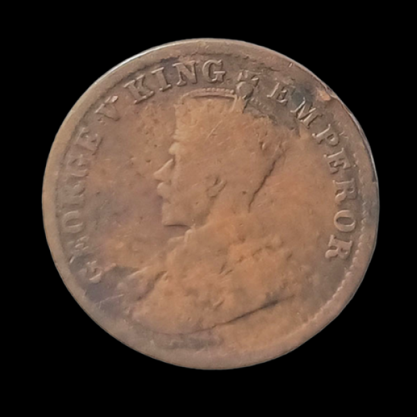 Indian One Quarter Anna EORGE V KING EMPEROR -1919