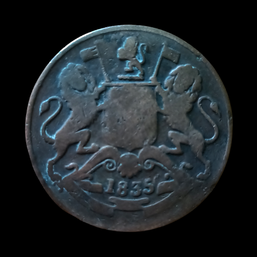 Indian  Half Anna  - 1835