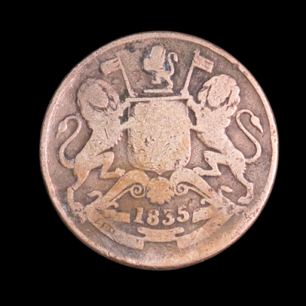 Indian Half Aana Coin 1835