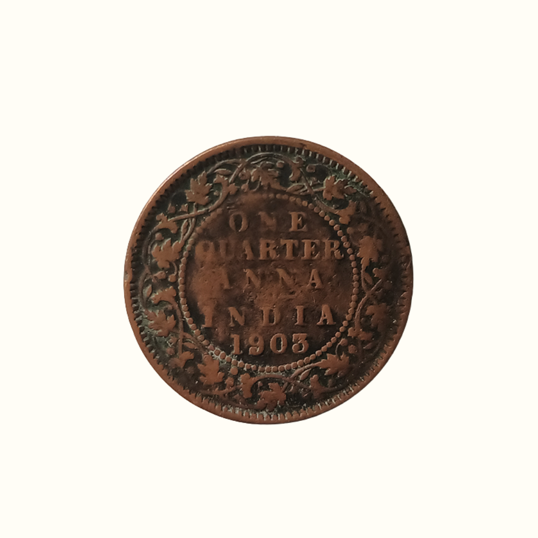 Indian One Quarter Anna EDWARD VII KING & EMPEROR -1903