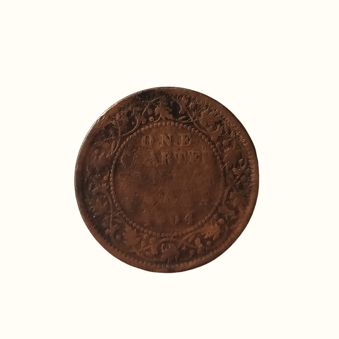 Indian One Quarter Anna EDWARD VII KING & EMPEROR-1904