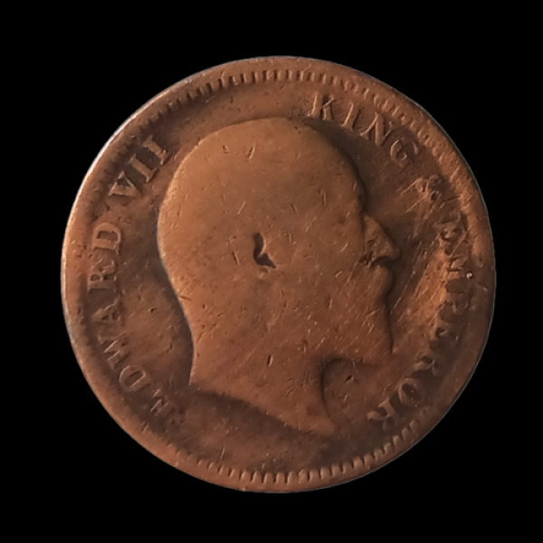Indian One Quarter Anna (1 paisa) EDWARD VII KING & EMPEROR-1904