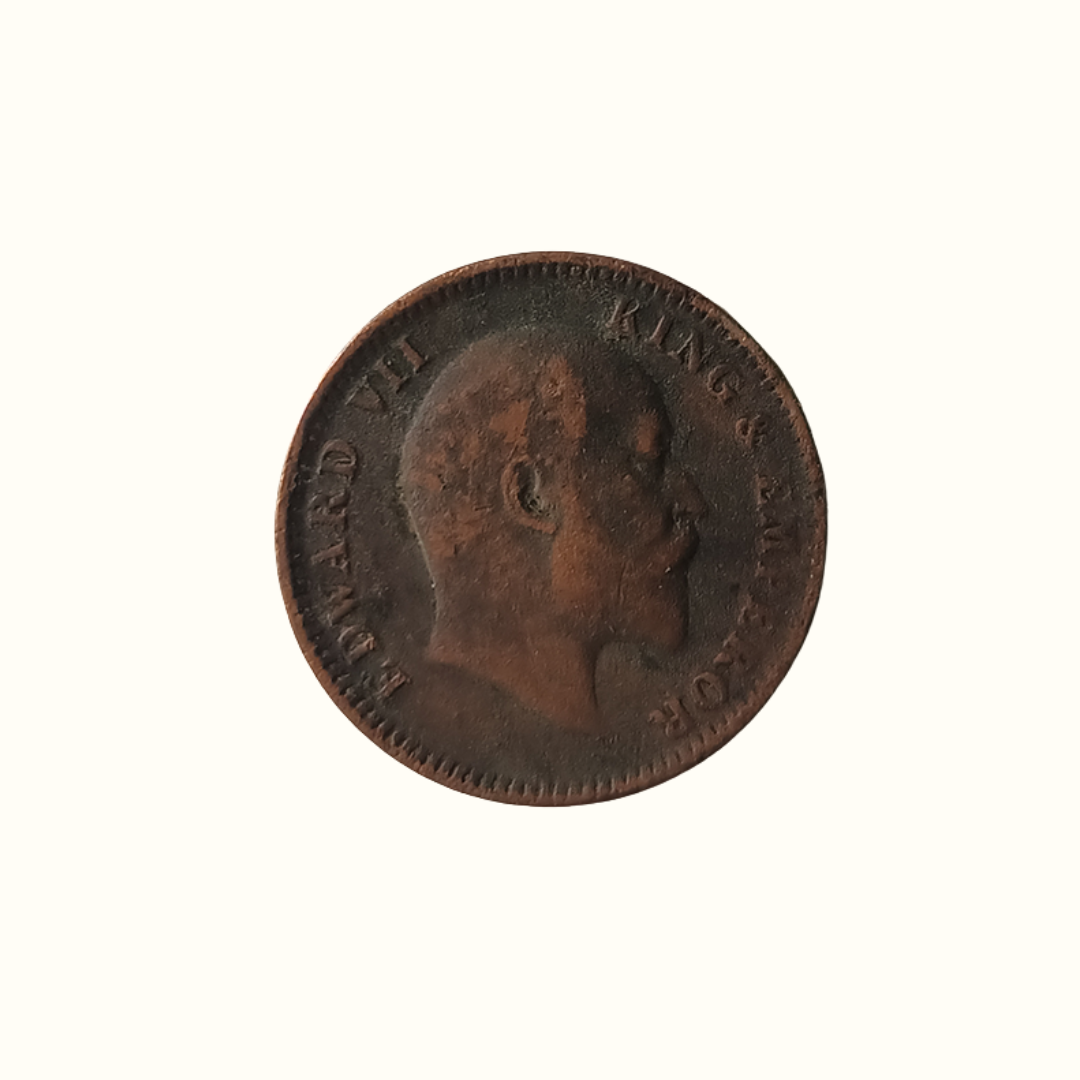 Indian One Quarter Anna EDWARD VII KING & EMPEROR -1906