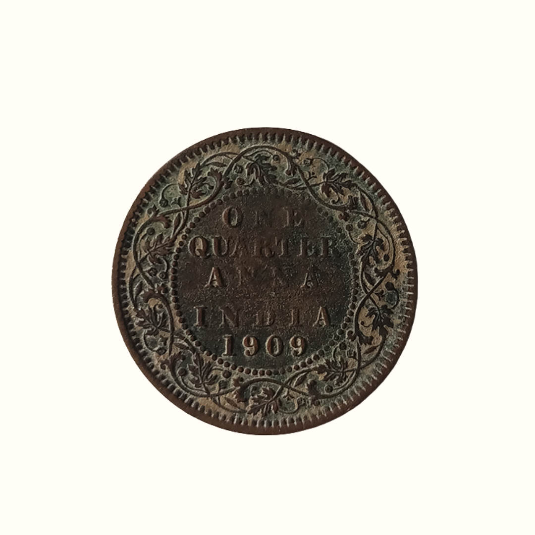 One Quarter Anna EDWARD VII KING & EMPEROR -1909