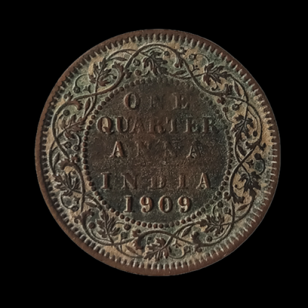 One Quarter Anna EDWARD VII KING & EMPEROR -1909