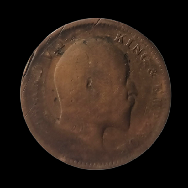 Indian One Quarter Anna EDWARD VII KING & EMPEROR -1910