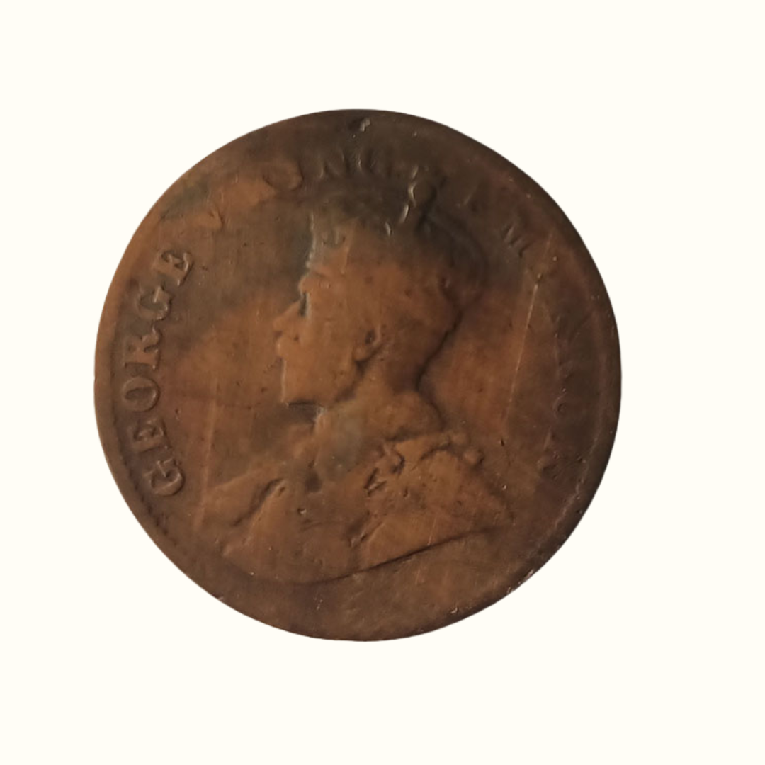 Indian One Quarter Anna GEORGE V KING EMPEROR-1912