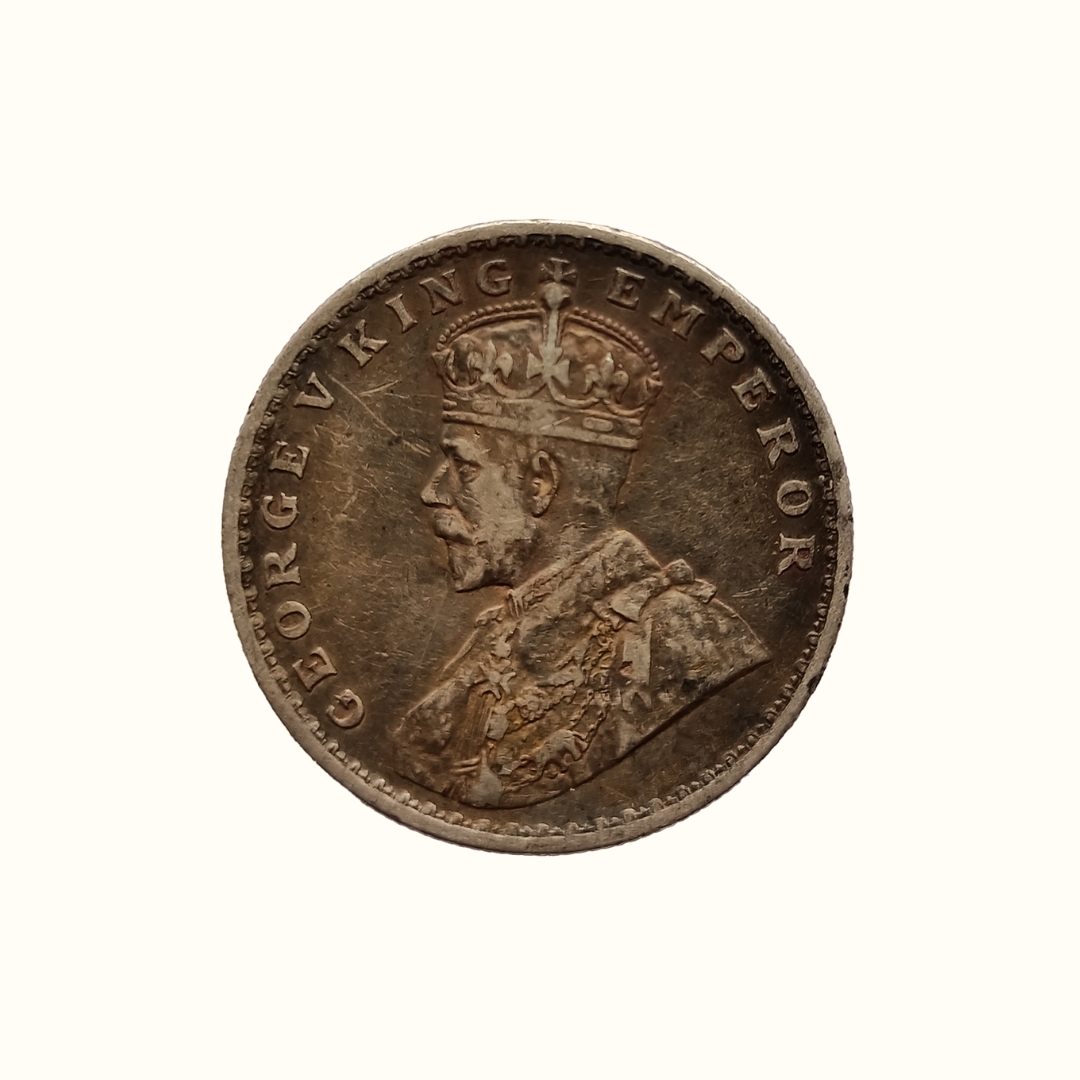 Indian One Rupee GEORGE V KING EMPEROR -1918
