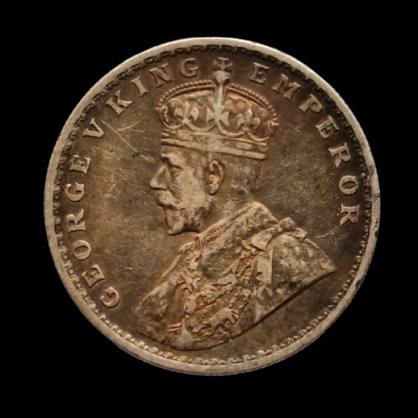 Indian One Rupee GEORGE V KING EMPEROR -1918