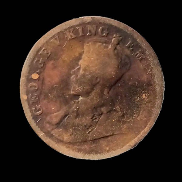 Indian One Quarter Anna GEORGE V KING EMPEROR-1918,