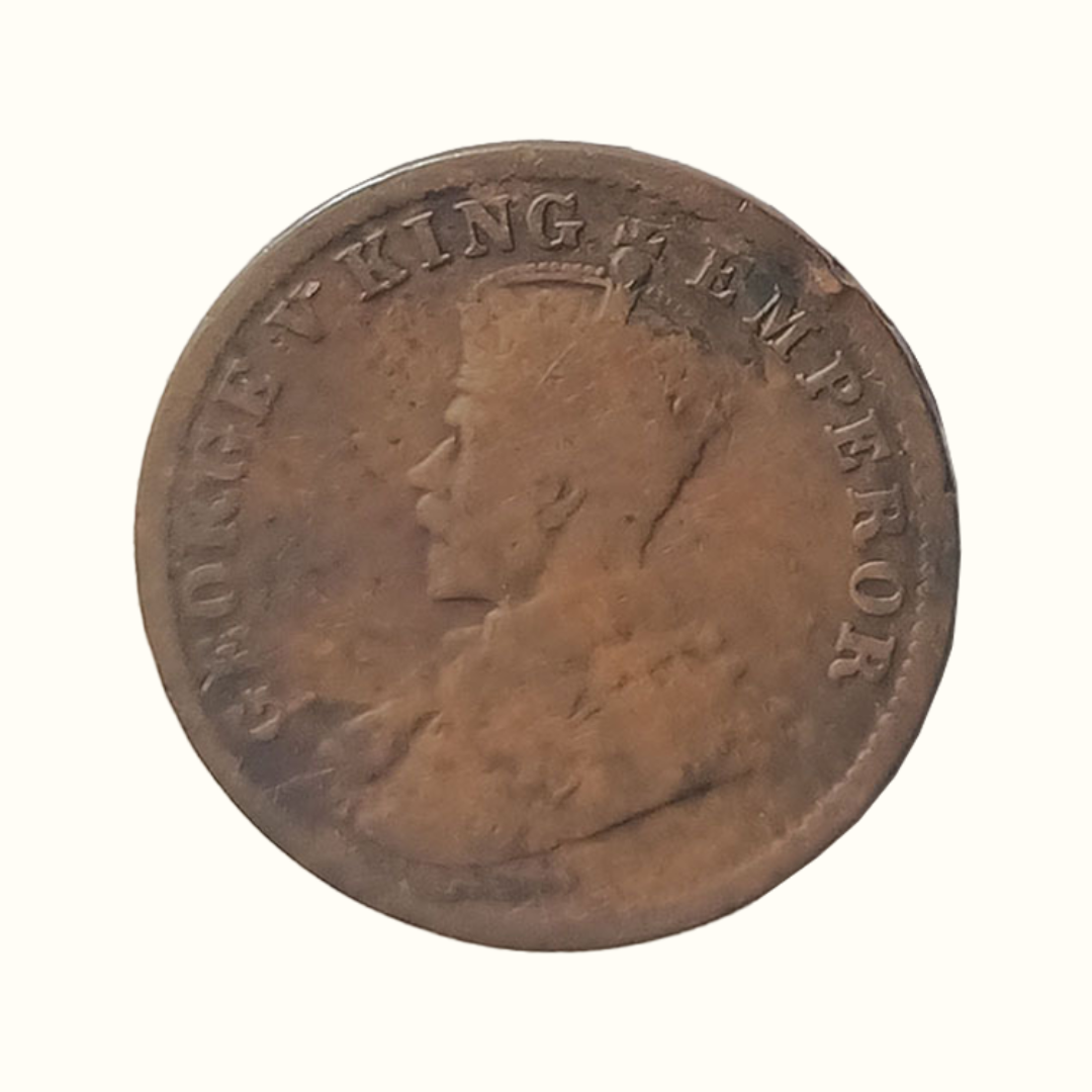 Indian One Quarter Anna EORGE V KING EMPEROR -1919