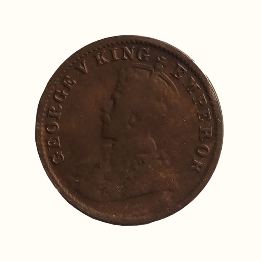 Indian One Quarter Anna GEORGE V KING EMPEROR-1920