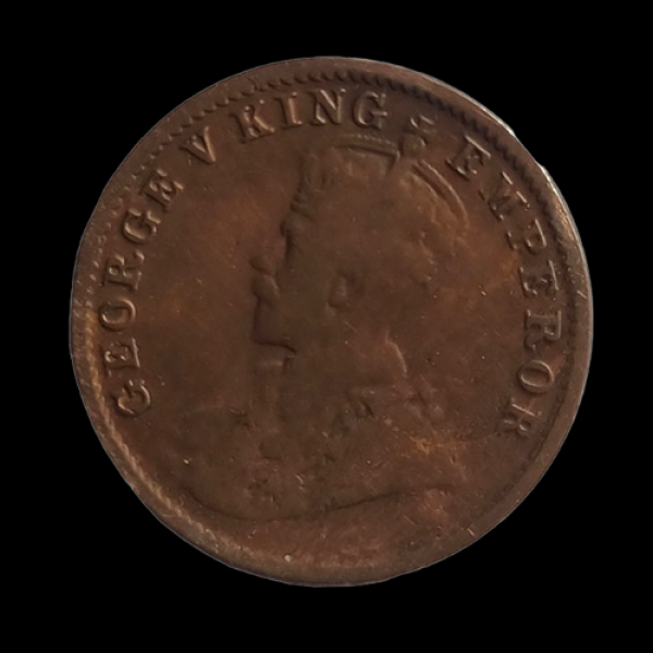 Indian One Quarter Anna GEORGE V KING EMPEROR-1920