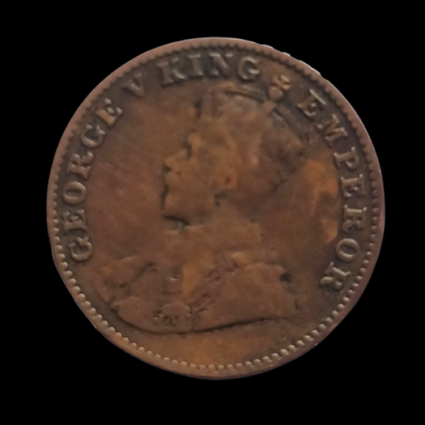 Indian One Quarter Anna GEORGE V KING EMPEROR -1928