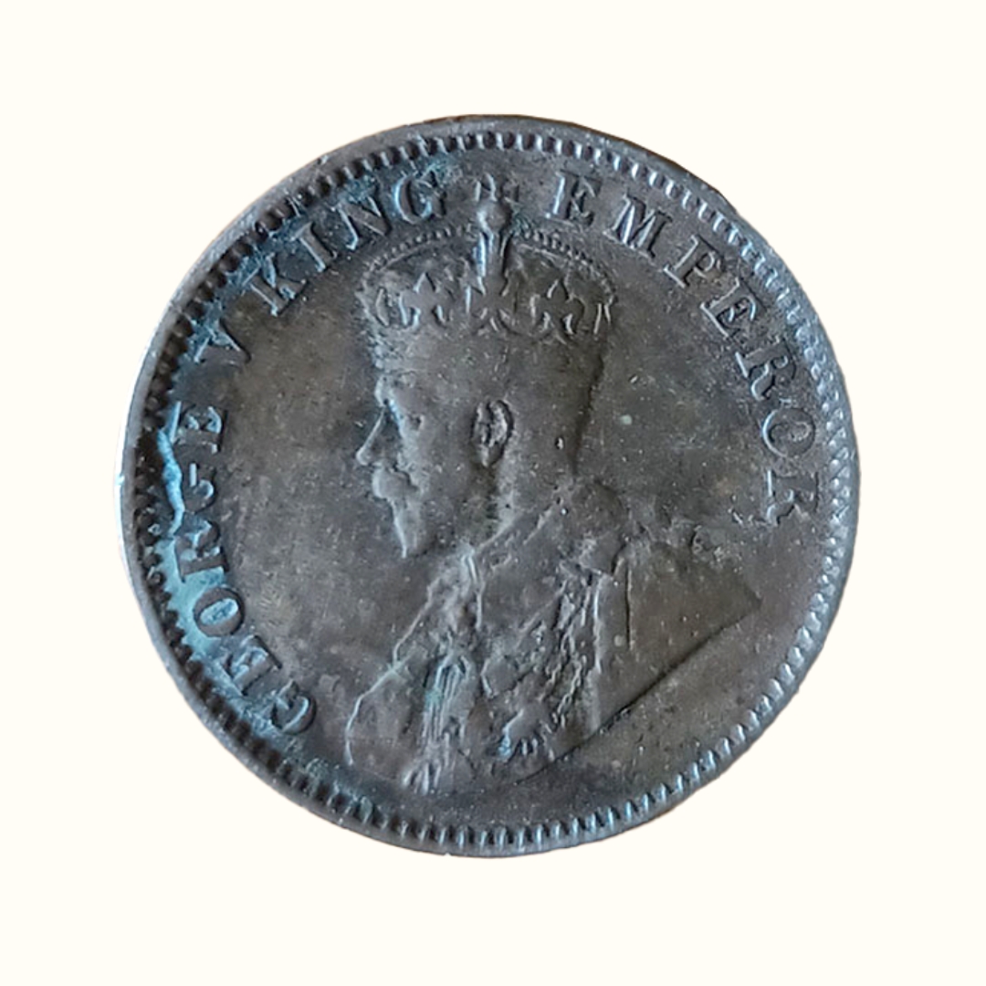 Indian One Quarter Anna GEORGE V KING EMPEROR -1935
