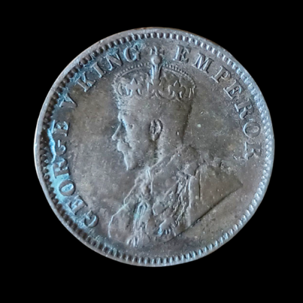 Indian One Quarter Anna GEORGE V KING EMPEROR -1935