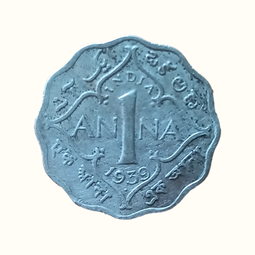 Indian One Anna GEORGE VI KING EMPEROR -1939