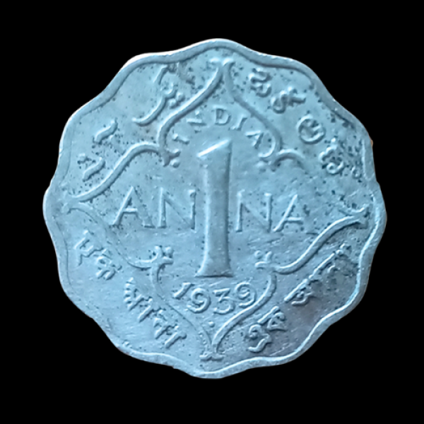 Indian One Anna GEORGE VI KING EMPEROR -1939