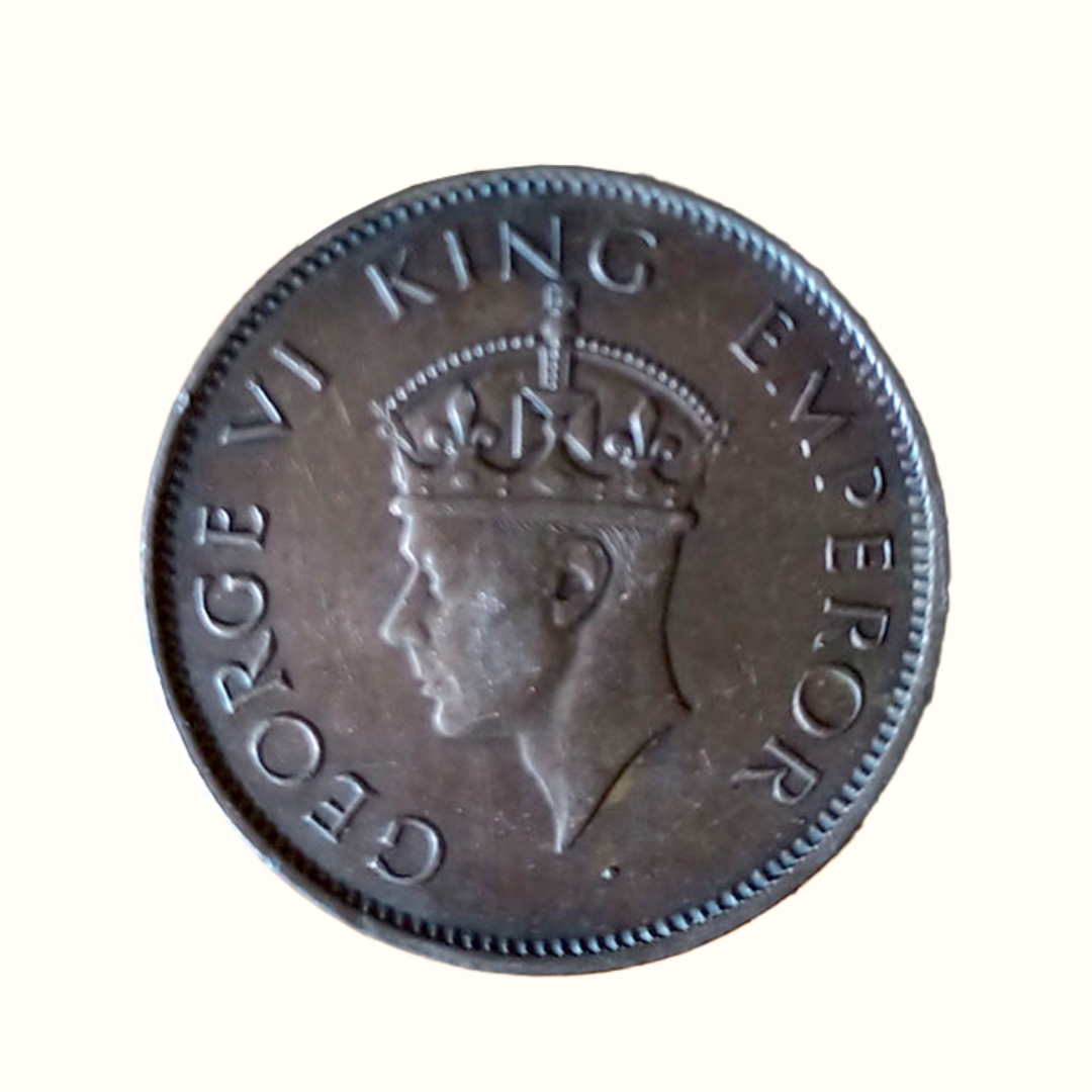 Indian One Quarter Anna GEORGE VI KING EMPEROR-1940