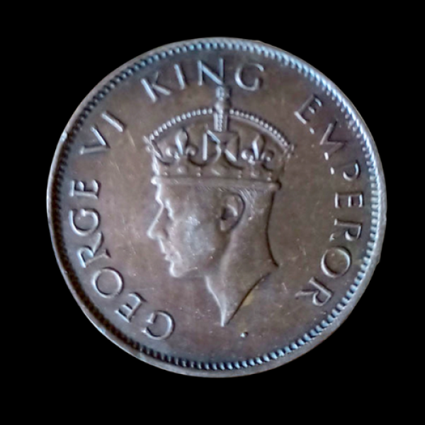 Indian One Quarter Anna GEORGE VI KING EMPEROR-1940
