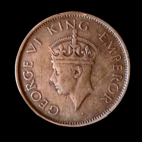 Indian One Quarter Anna GEORGE VI KING EMPEROR -1942