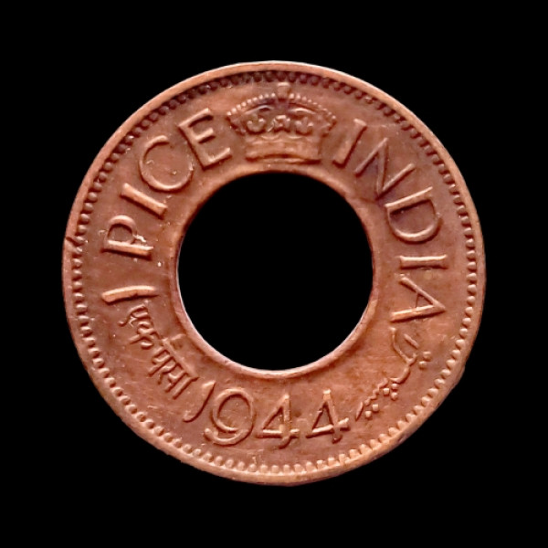 Indian One Paisa Coin – 1944
