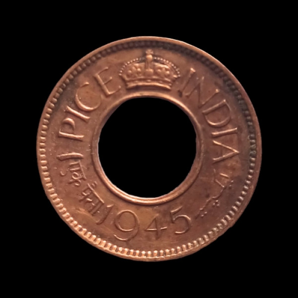Indian One Paisa Coin – 1945