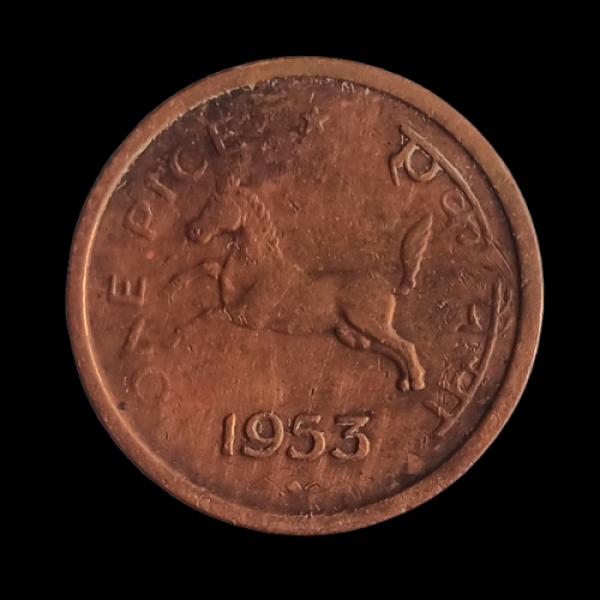 Indian One Paise Coin -1953