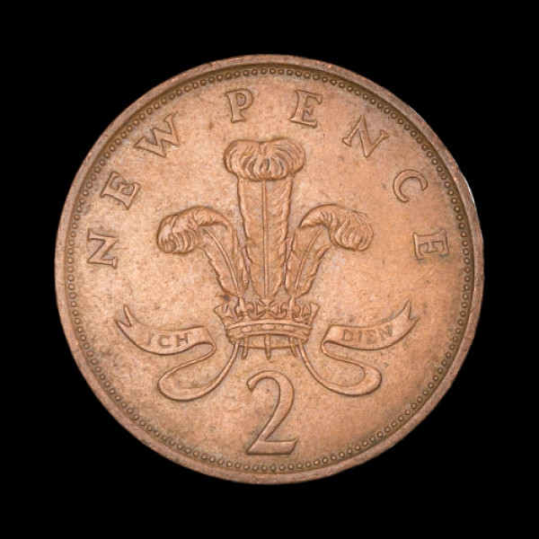 UK 2 New Pence coin - 1980