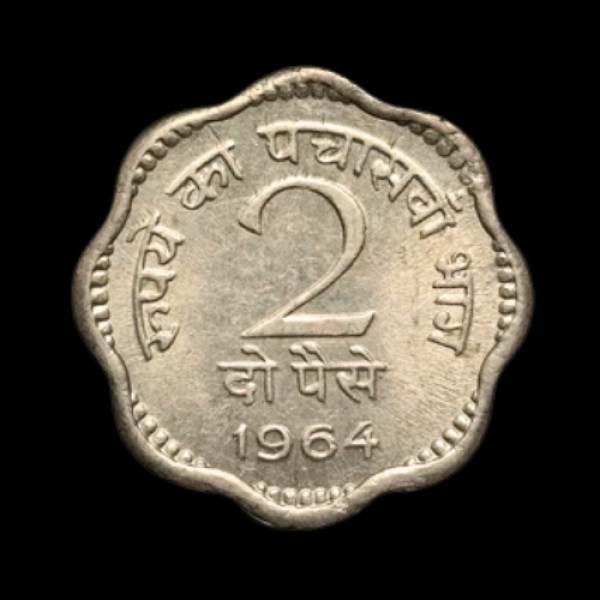 2 Paise Coin – 1964