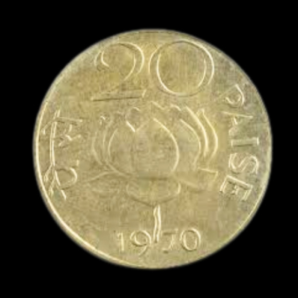 Indian 20 Paisa Coin – 1970