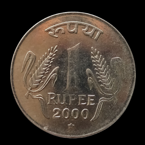 Indian 1 Rupee Coin-2000