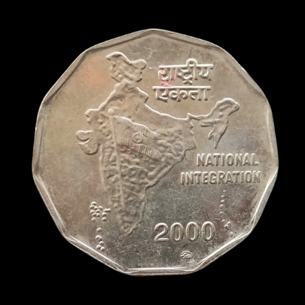 Indian 2 Rupees Coin 2000