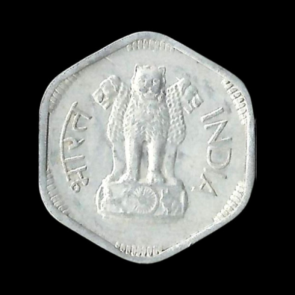 Indian Three Paisa Coin -1966
