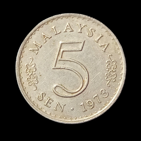5 Sen Coin Malesia 1973
