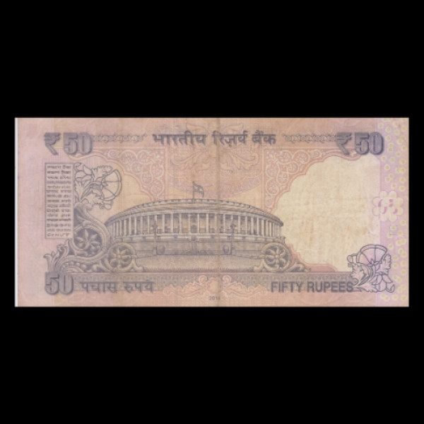 50 Indian Rupee Note Mahatma Gandhi Series Sansad Bhavan- Raghuram G Rajan (2015)