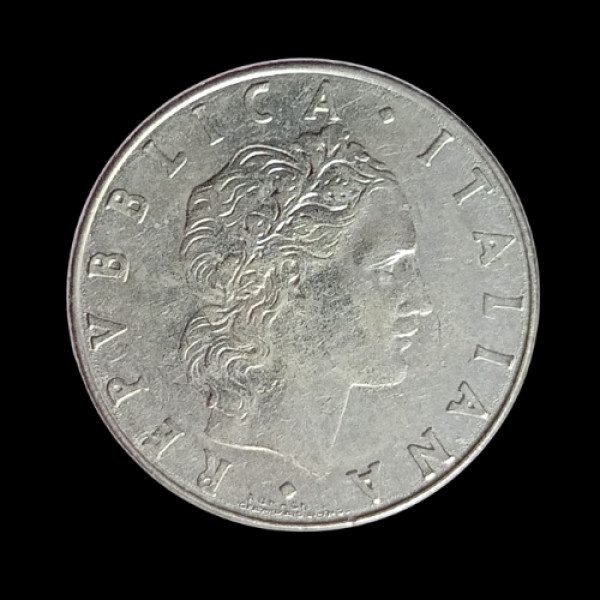 50 Lire Coin Italy 1977