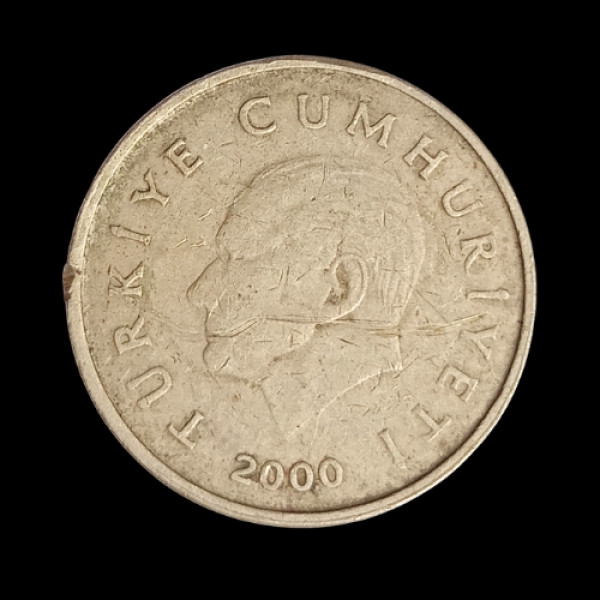 Turkey 50 Bin Lira Coin 2000
