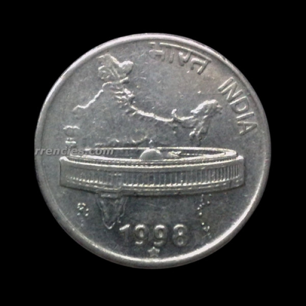 Indian 50 Paisa Coin – 1998