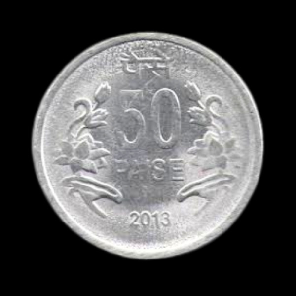 Indian 50 Paisa Coin – 2013